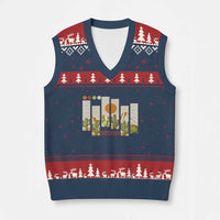 Succulent Plant Lover Gift V-Neck Knit Sweater Vest Cactus Crew - Wonder Print Shop