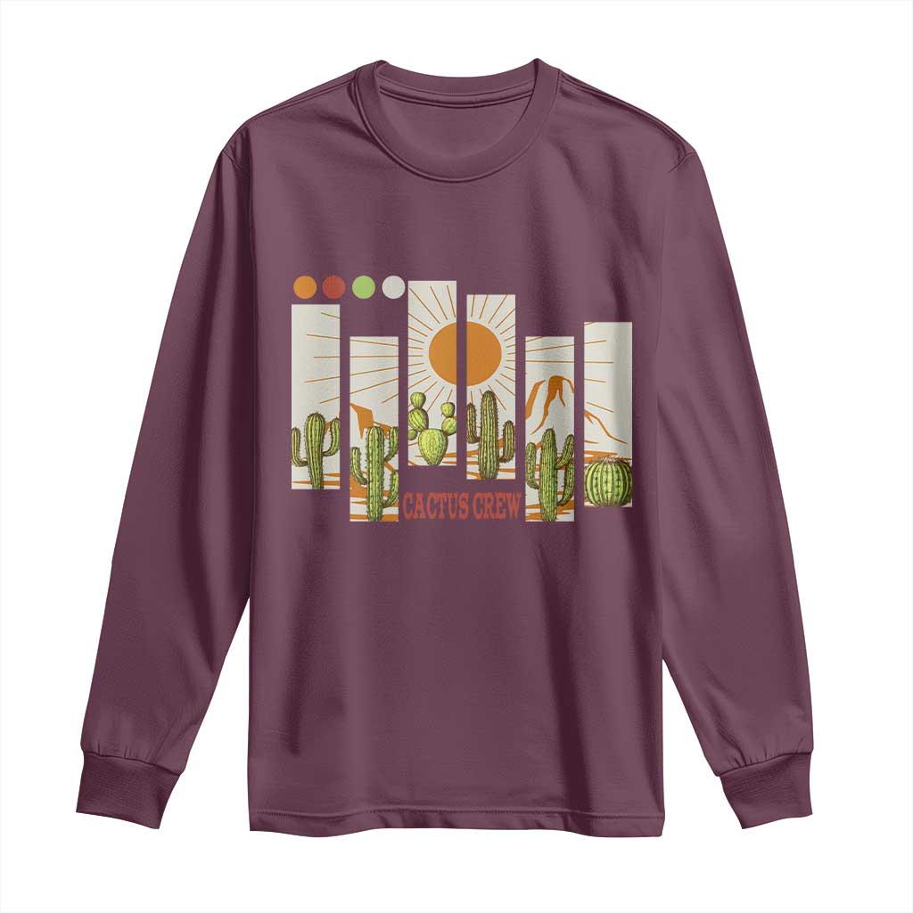 Succulent Plant Lover Gift Long Sleeve Shirt Cactus Crew - Wonder Print Shop