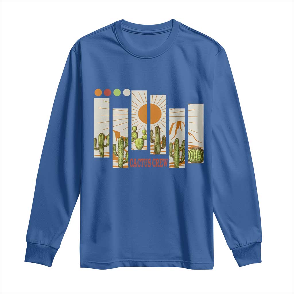Succulent Plant Lover Gift Long Sleeve Shirt Cactus Crew - Wonder Print Shop