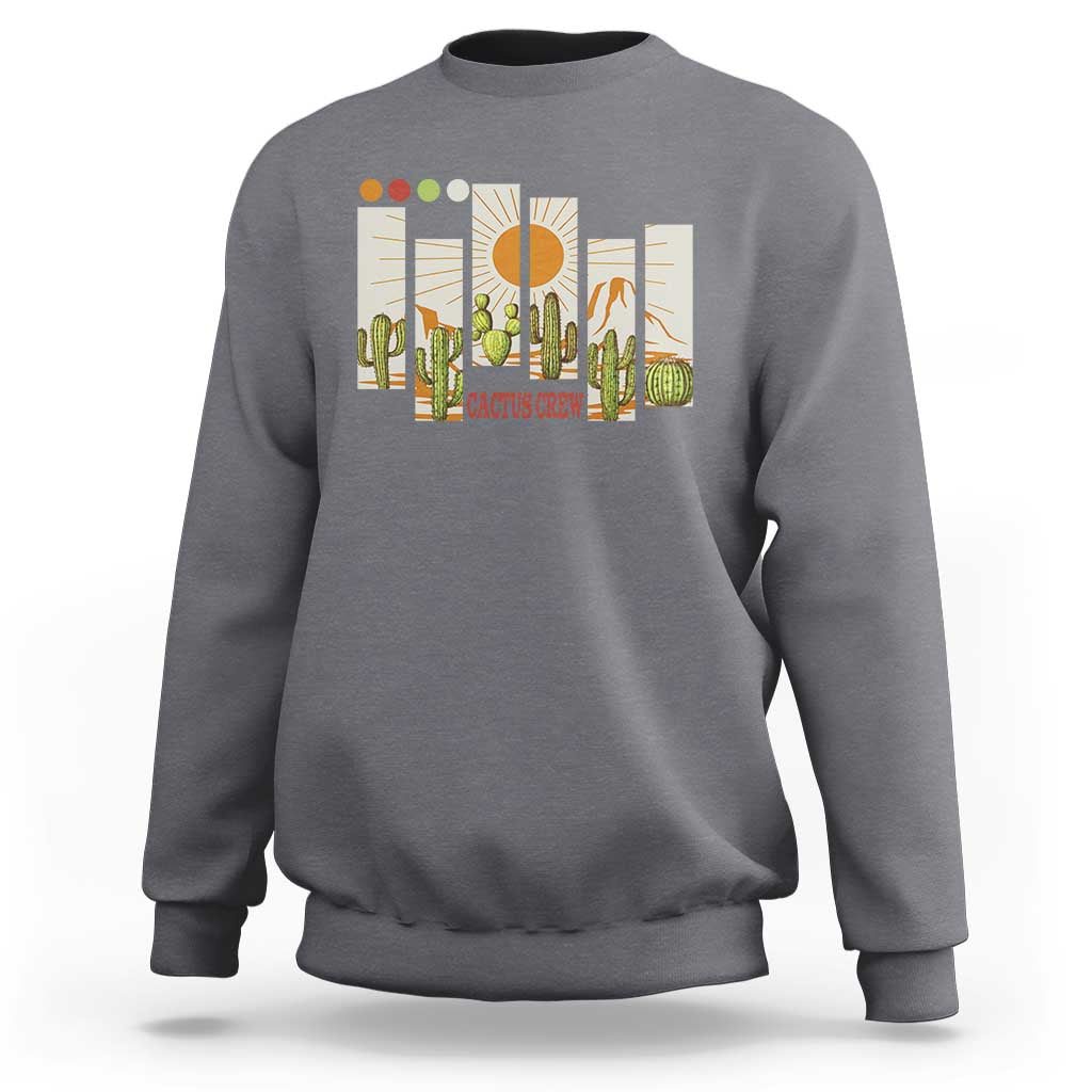 Succulent Plant Lover Gift Sweatshirt Cactus Crew - Wonder Print Shop