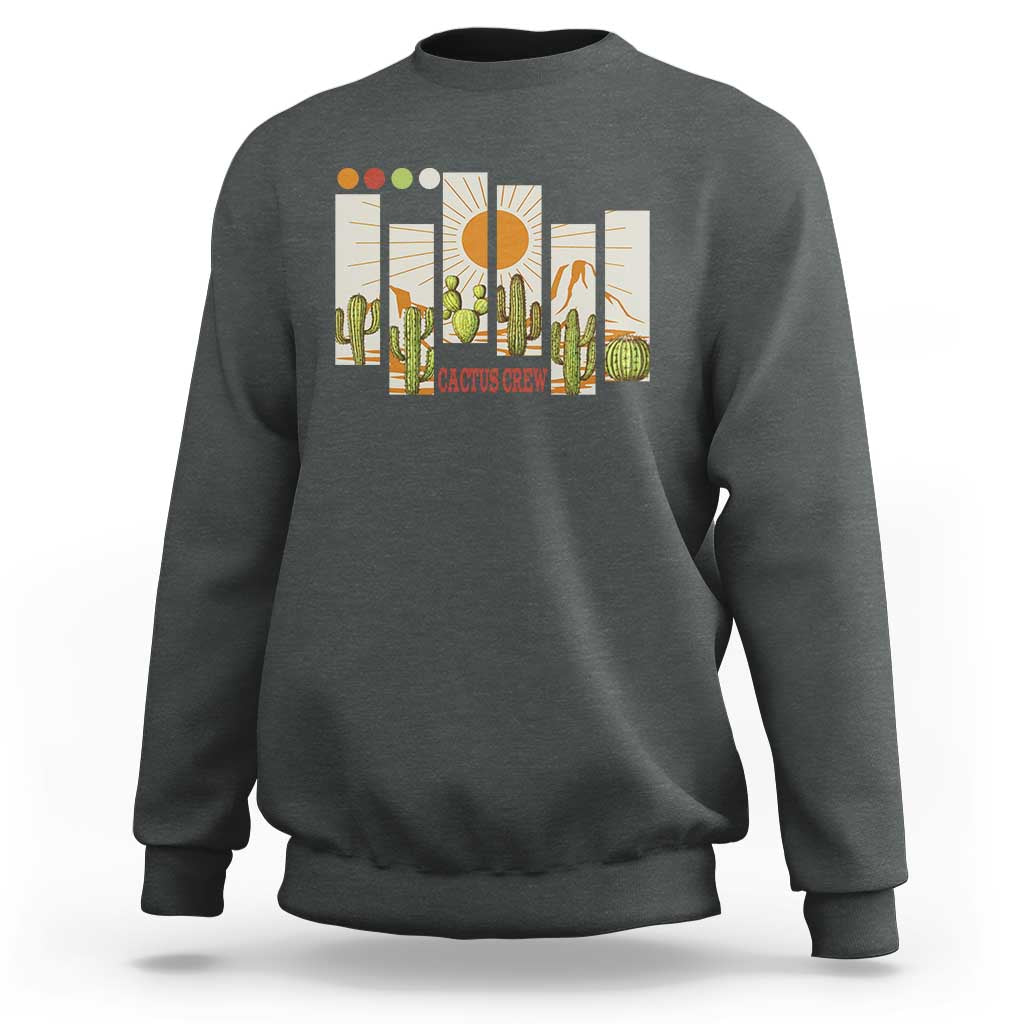 Succulent Plant Lover Gift Sweatshirt Cactus Crew - Wonder Print Shop