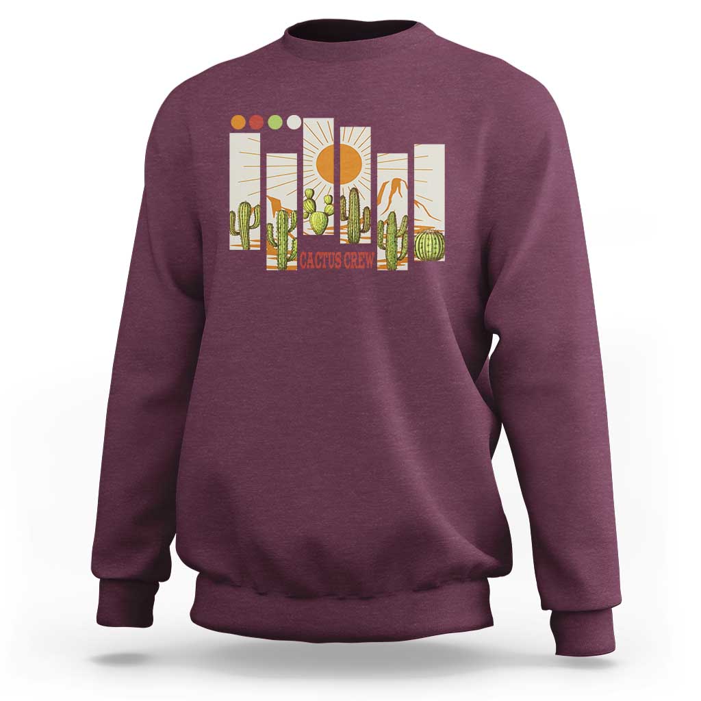Succulent Plant Lover Gift Sweatshirt Cactus Crew - Wonder Print Shop