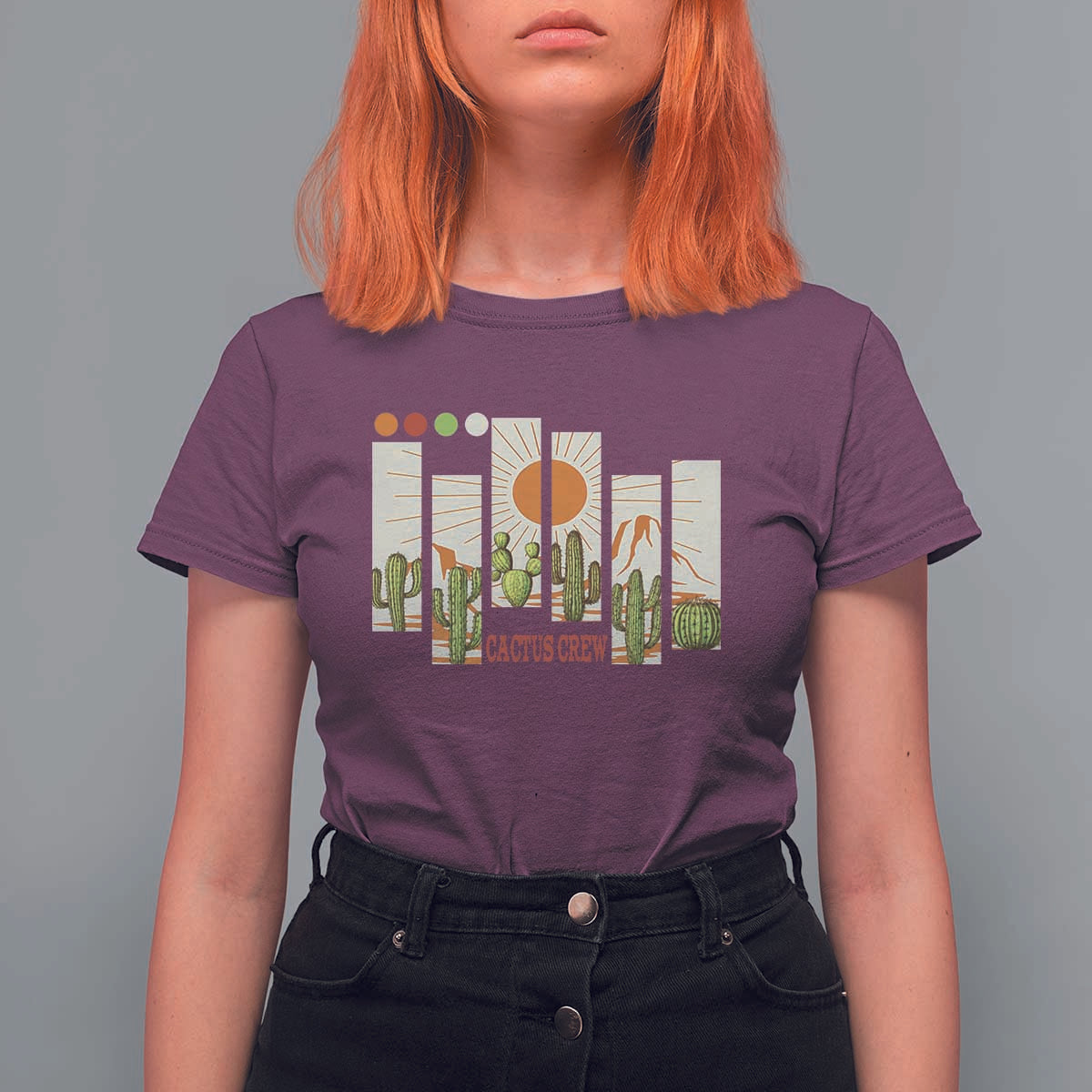 Succulent Plant Lover Gift T Shirt For Women Cactus Crew - Wonder Print Shop