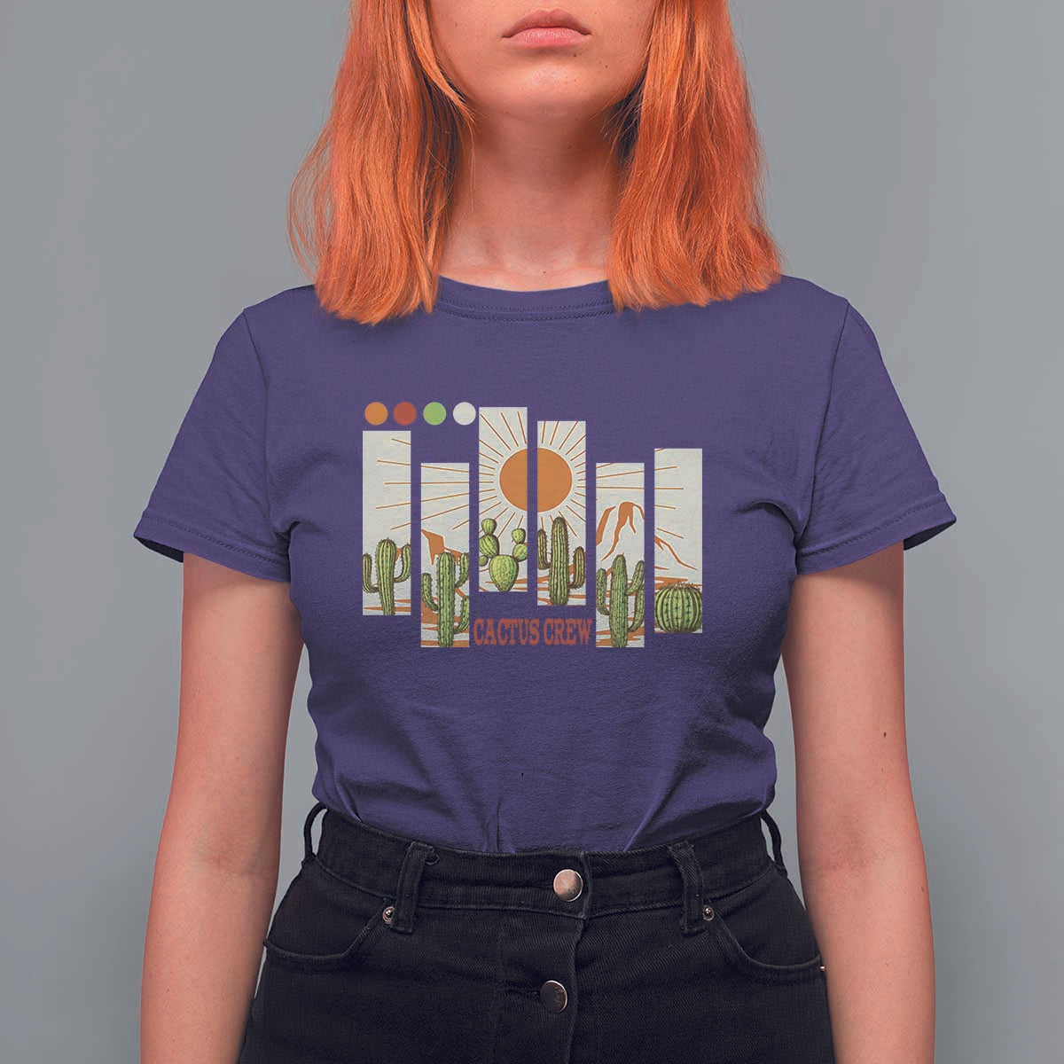 Succulent Plant Lover Gift T Shirt For Women Cactus Crew - Wonder Print Shop
