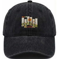 Succulent Plant Lover Gift Washed Cotton Baseball Cap Cactus Crew
