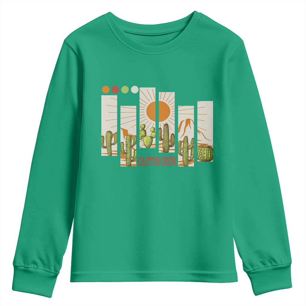 Succulent Plant Lover Gift Youth Sweatshirt Cactus Crew - Wonder Print Shop