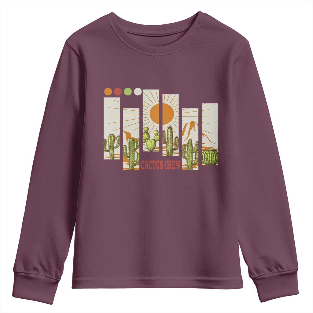 Succulent Plant Lover Gift Youth Sweatshirt Cactus Crew - Wonder Print Shop