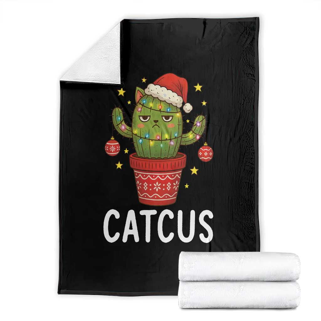 Funny Christmas Catcus Throw Blanket Succulent Lover Gift - Wonder Print Shop
