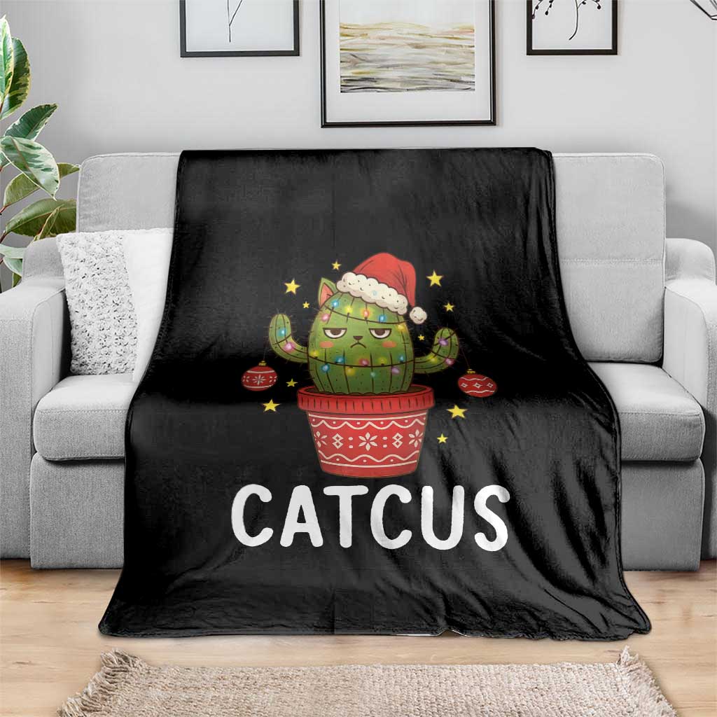 Funny Christmas Catcus Throw Blanket Succulent Lover Gift - Wonder Print Shop