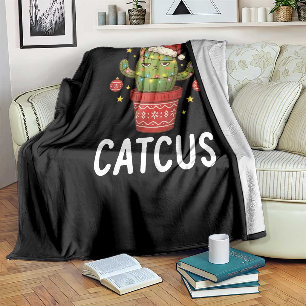 Funny Christmas Catcus Throw Blanket Succulent Lover Gift - Wonder Print Shop