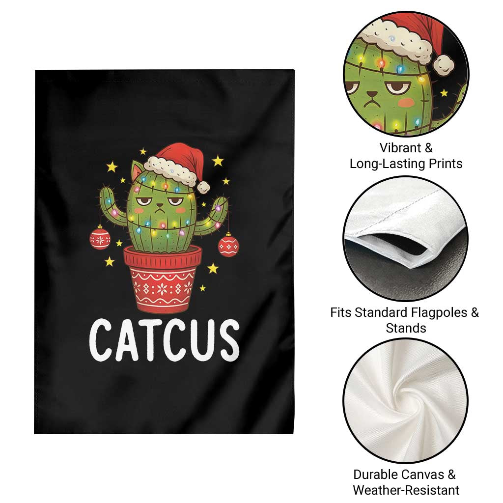 Funny Christmas Catcus Garden Flag Succulent Lover Gift - Wonder Print Shop