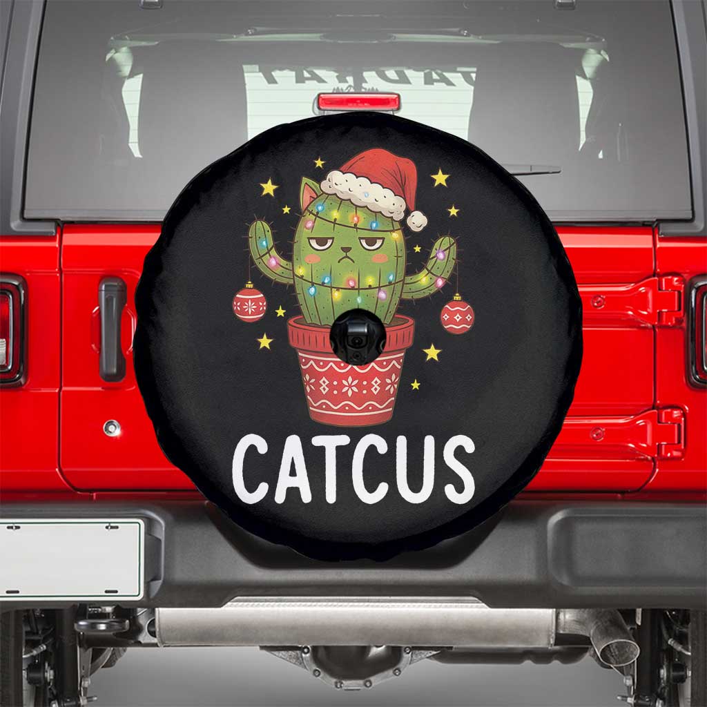 Funny Christmas Catcus Spare Tire Cover Succulent Lover Gift - Wonder Print Shop