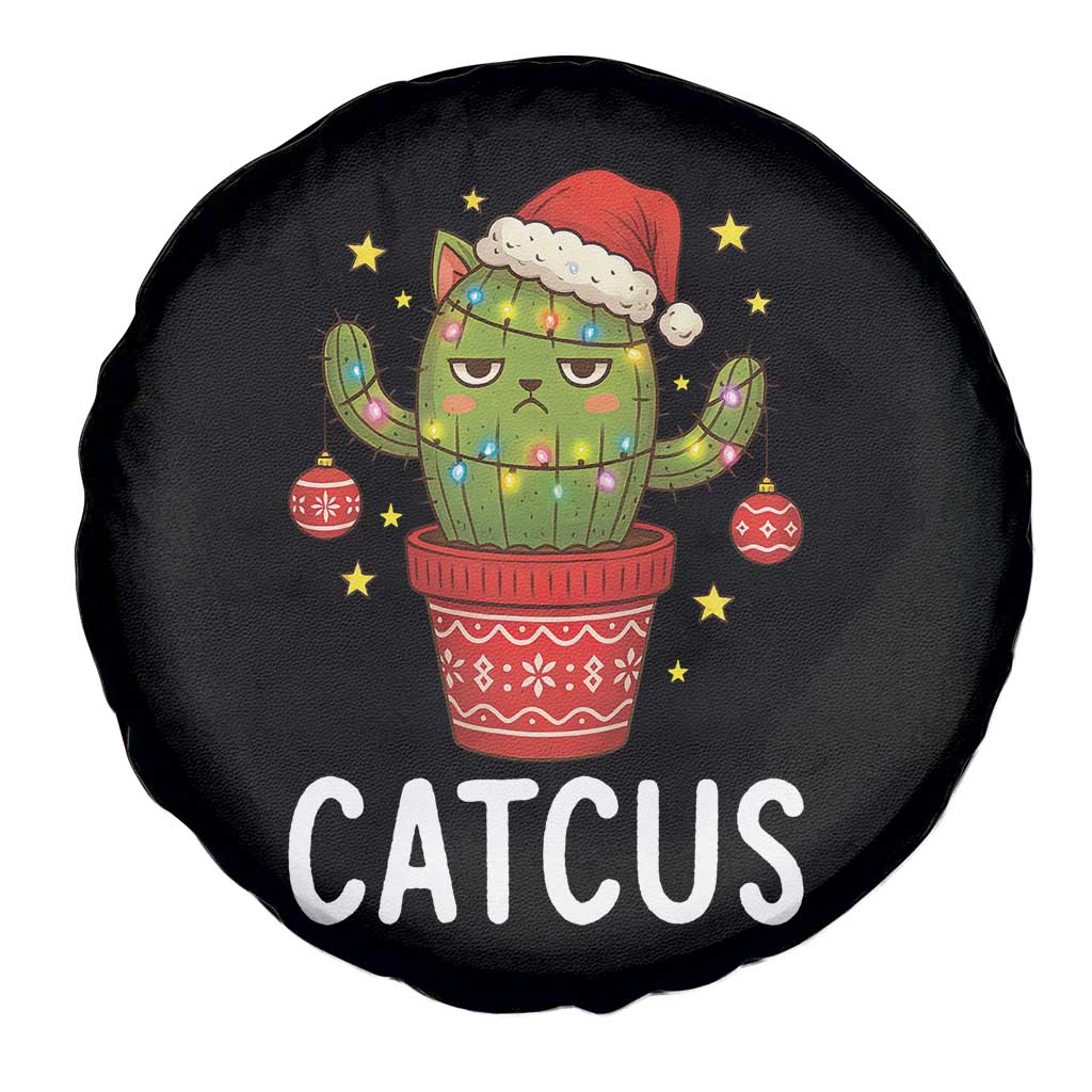 Funny Christmas Catcus Spare Tire Cover Succulent Lover Gift - Wonder Print Shop
