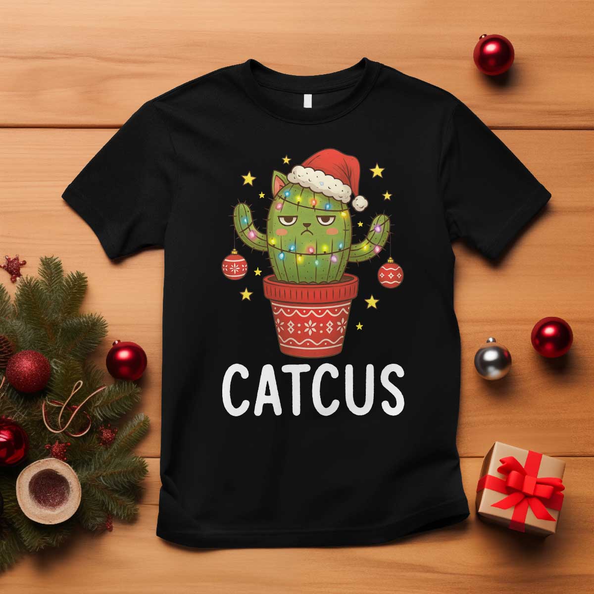 Funny Christmas Catcus T Shirt Succulent Lover Gift - Wonder Print Shop