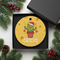 Funny Xmas Catcus Ceramic Ornament Succulent Lover Gift - Wonder Print Shop