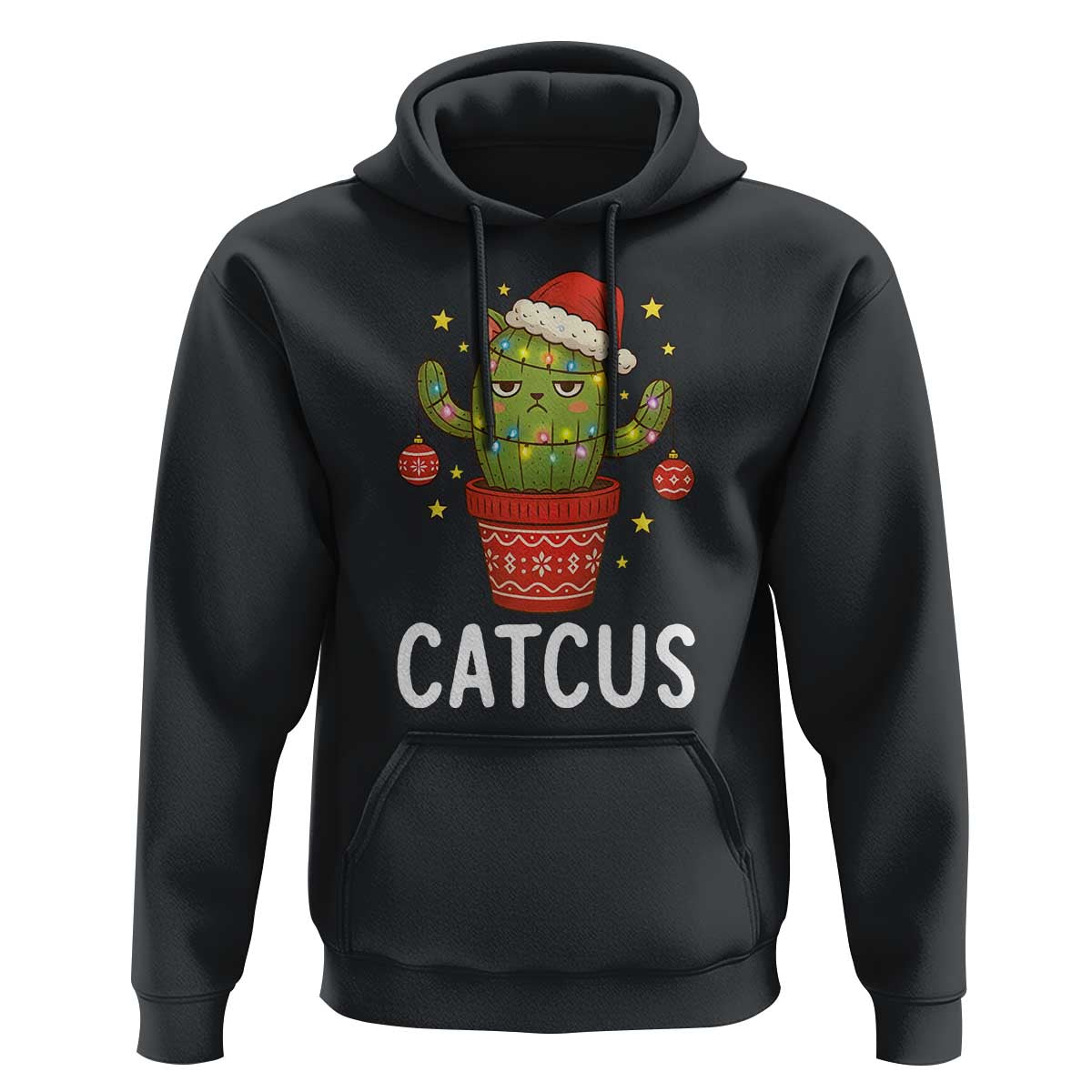 Funny Christmas Catcus Hoodie Succulent Lover Gift - Wonder Print Shop