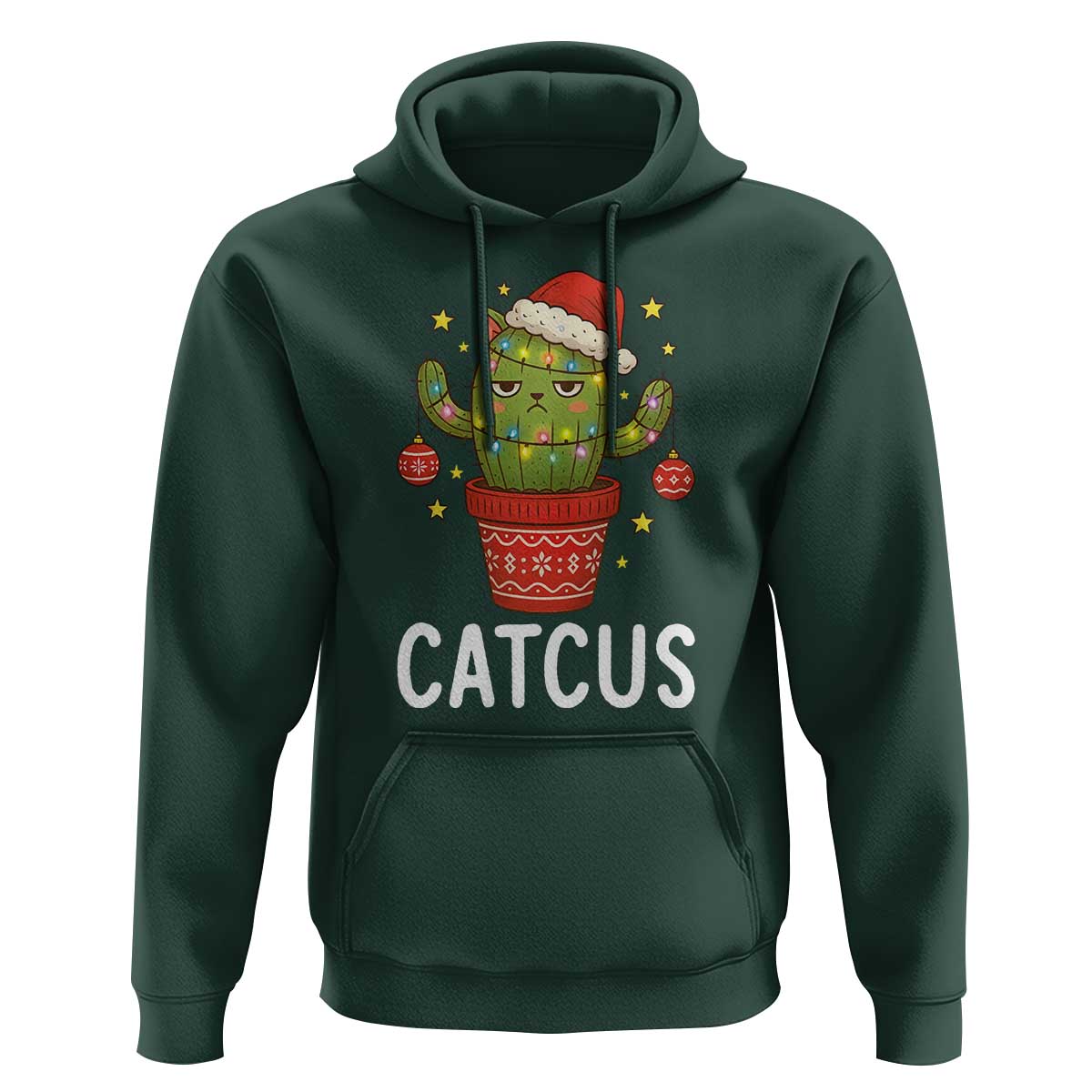 Funny Christmas Catcus Hoodie Succulent Lover Gift - Wonder Print Shop