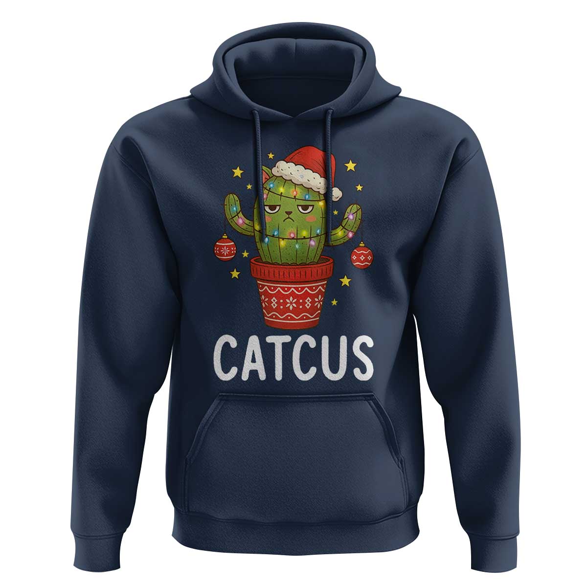 Funny Christmas Catcus Hoodie Succulent Lover Gift - Wonder Print Shop