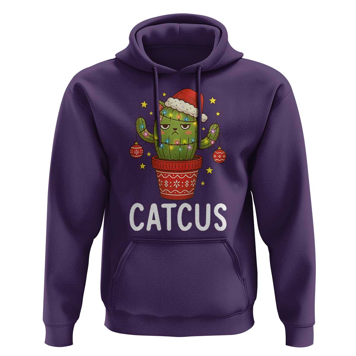 Funny Christmas Catcus Hoodie Succulent Lover Gift - Wonder Print Shop