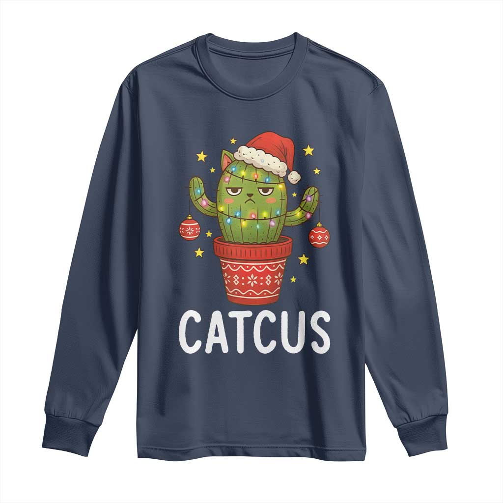 Funny Christmas Catcus Long Sleeve Shirt Succulent Lover Gift - Wonder Print Shop