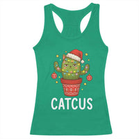 Funny Christmas Catcus Racerback Tank Top Succulent Lover Gift - Wonder Print Shop