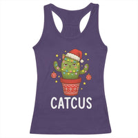 Funny Christmas Catcus Racerback Tank Top Succulent Lover Gift - Wonder Print Shop