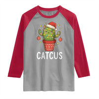Funny Christmas Catcus Raglan Shirt Succulent Lover Gift - Wonder Print Shop