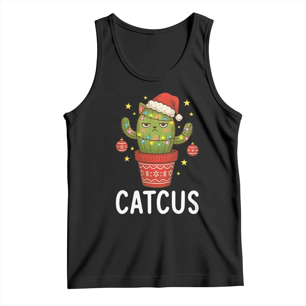 Funny Christmas Catcus Tank Top Succulent Lover Gift - Wonder Print Shop
