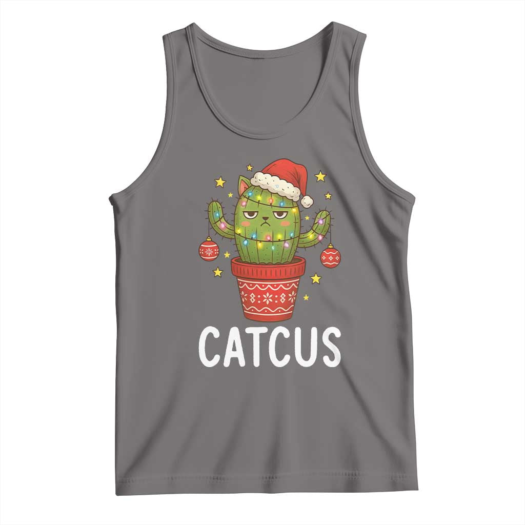 Funny Christmas Catcus Tank Top Succulent Lover Gift - Wonder Print Shop