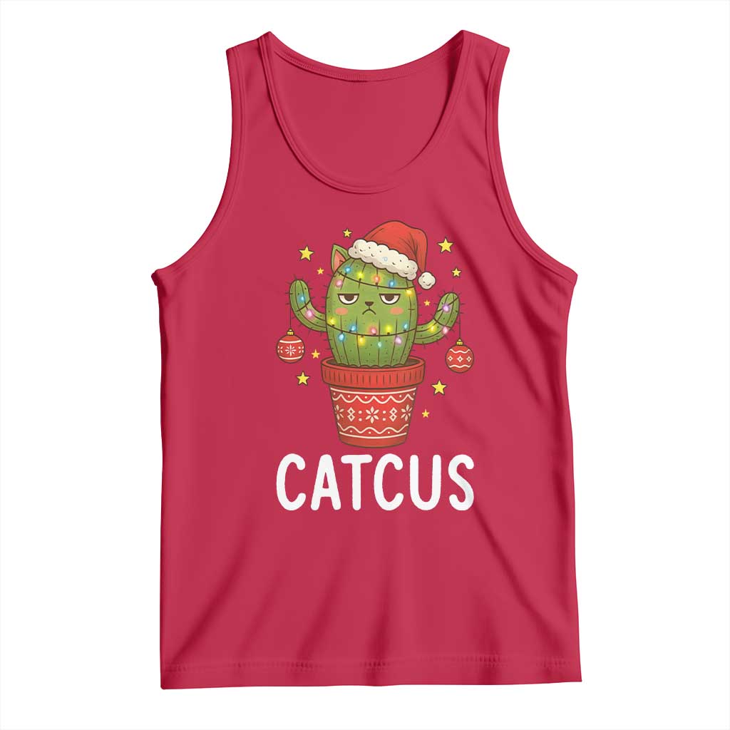 Funny Christmas Catcus Tank Top Succulent Lover Gift - Wonder Print Shop