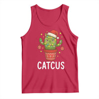 Funny Christmas Catcus Tank Top Succulent Lover Gift - Wonder Print Shop