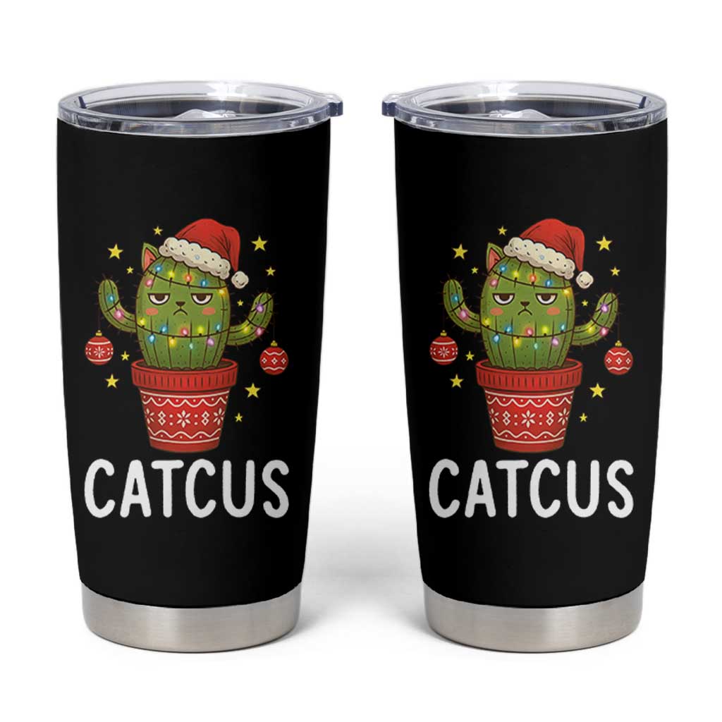 Funny Christmas Catcus Tumbler Cup Succulent Lover Gift - Wonder Print Shop