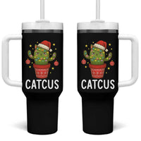 Funny Christmas Catcus Tumbler With Handle Succulent Lover Gift - Wonder Print Shop