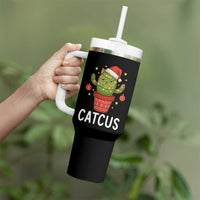 Funny Christmas Catcus Tumbler With Handle Succulent Lover Gift - Wonder Print Shop