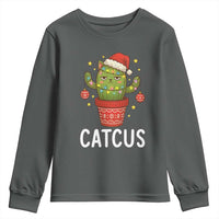 Funny Christmas Catcus Youth Sweatshirt Succulent Lover Gift - Wonder Print Shop