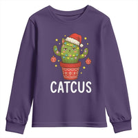 Funny Christmas Catcus Youth Sweatshirt Succulent Lover Gift - Wonder Print Shop