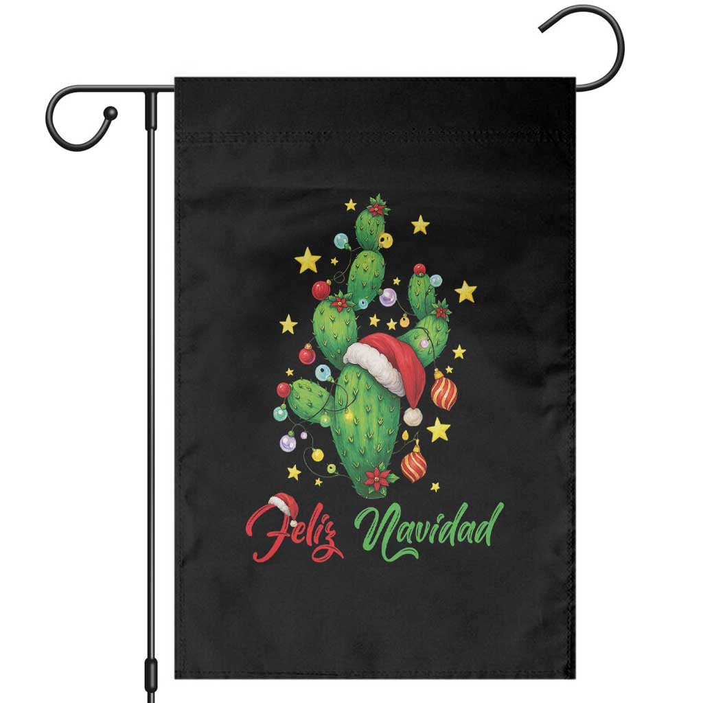 Feliz Navidad Cactus Garden Flag Funny Spanish Christmas Gift - Wonder Print Shop