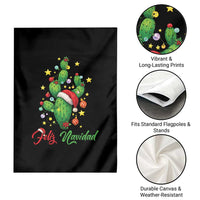 Feliz Navidad Cactus Garden Flag Funny Spanish Christmas Gift - Wonder Print Shop
