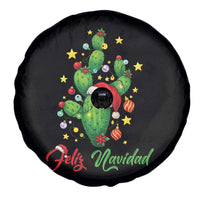 Feliz Navidad Cactus Spare Tire Cover Funny Spanish Christmas Gift - Wonder Print Shop