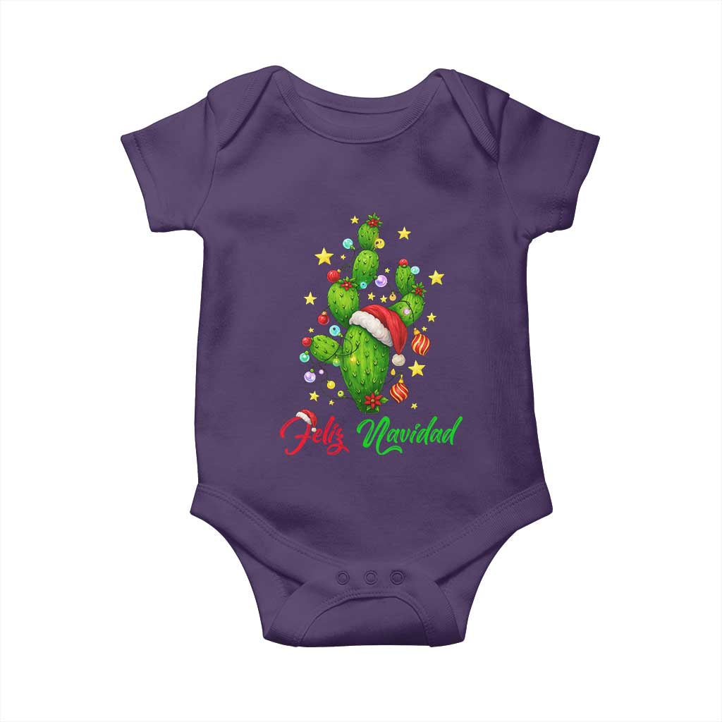Feliz Navidad Cactus Baby Onesie Funny Spanish Christmas Gift - Wonder Print Shop