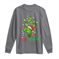 Feliz Navidad Cactus Long Sleeve Shirt Funny Spanish Christmas Gift - Wonder Print Shop