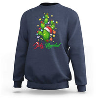 Feliz Navidad Cactus Sweatshirt Funny Spanish Christmas Gift - Wonder Print Shop