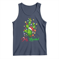 Feliz Navidad Cactus Tank Top Funny Spanish Christmas Gift - Wonder Print Shop