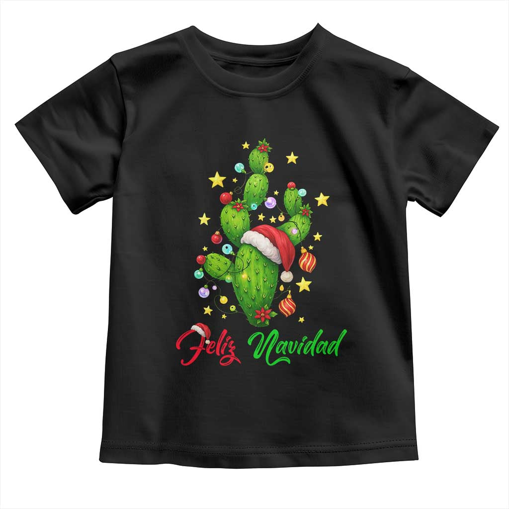 Feliz Navidad Cactus Toddler T Shirt Funny Spanish Christmas Gift - Wonder Print Shop