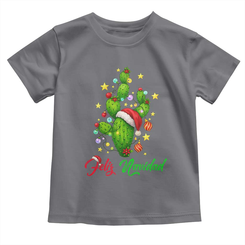 Feliz Navidad Cactus Toddler T Shirt Funny Spanish Christmas Gift - Wonder Print Shop