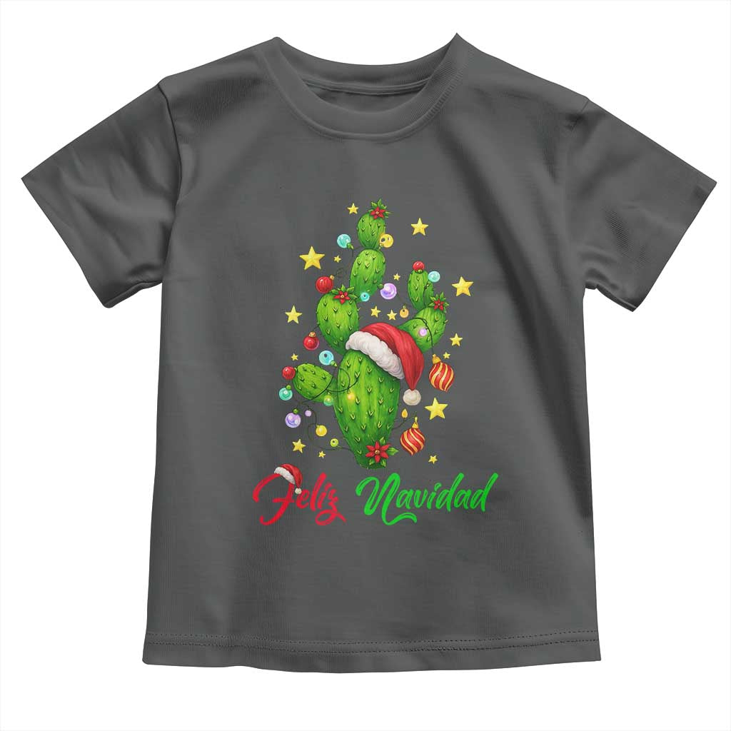 Feliz Navidad Cactus Toddler T Shirt Funny Spanish Christmas Gift - Wonder Print Shop