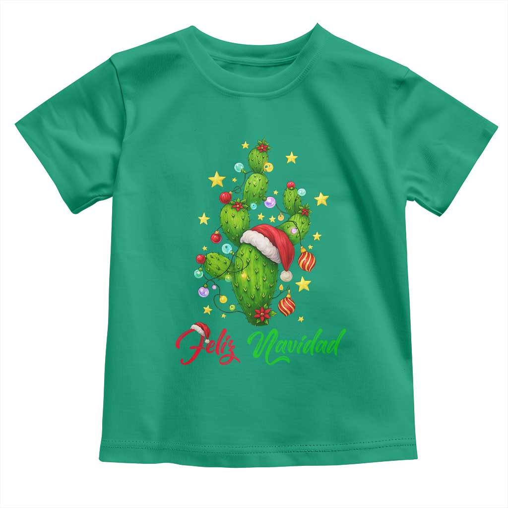 Feliz Navidad Cactus Toddler T Shirt Funny Spanish Christmas Gift - Wonder Print Shop