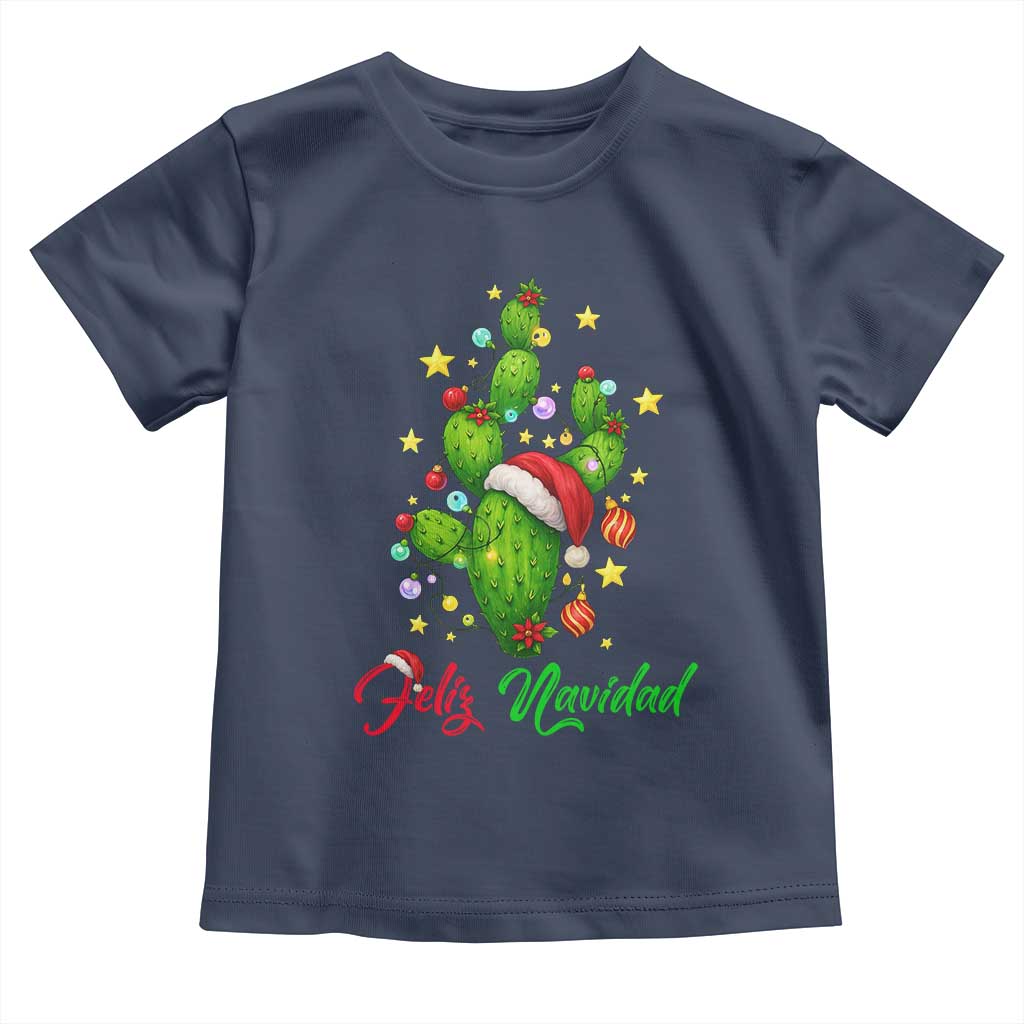 Feliz Navidad Cactus Toddler T Shirt Funny Spanish Christmas Gift - Wonder Print Shop