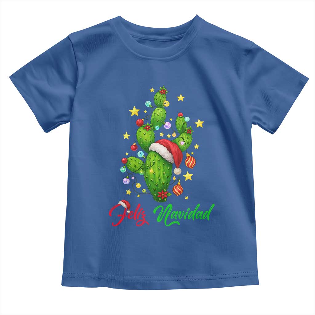 Feliz Navidad Cactus Toddler T Shirt Funny Spanish Christmas Gift - Wonder Print Shop