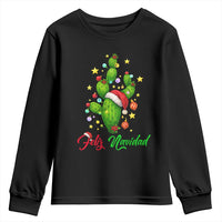 Feliz Navidad Cactus Youth Sweatshirt Funny Spanish Christmas Gift - Wonder Print Shop